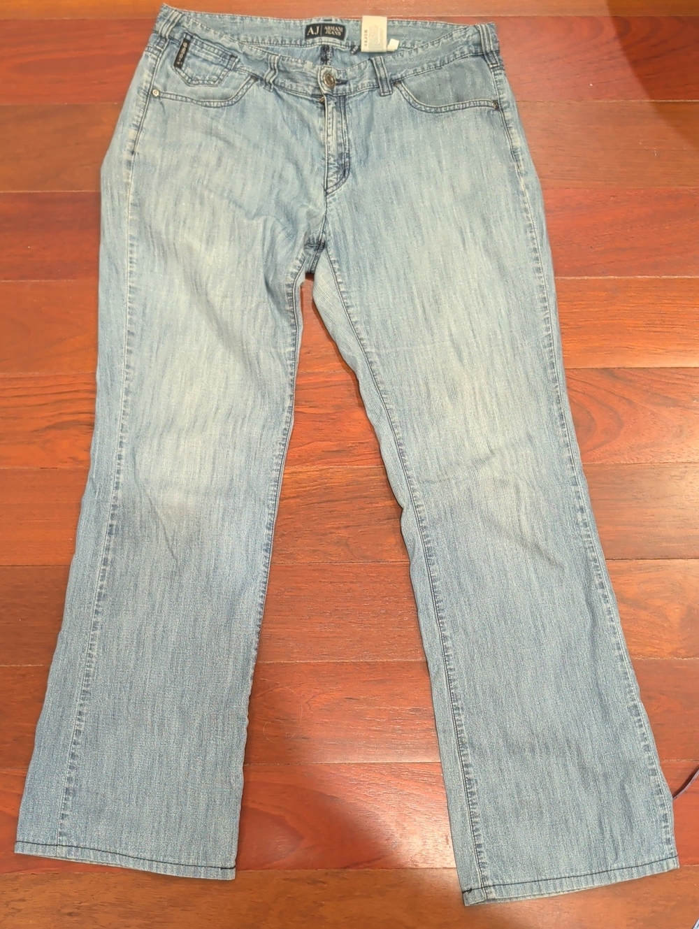 Armani Jeans Light Wash Boot Cut Jeans Indigo 005 Series